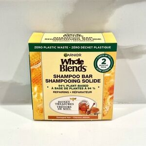 🟠5/$25 NEW Garnier Whole Blends Shampoo Bar (Honey Treasures)